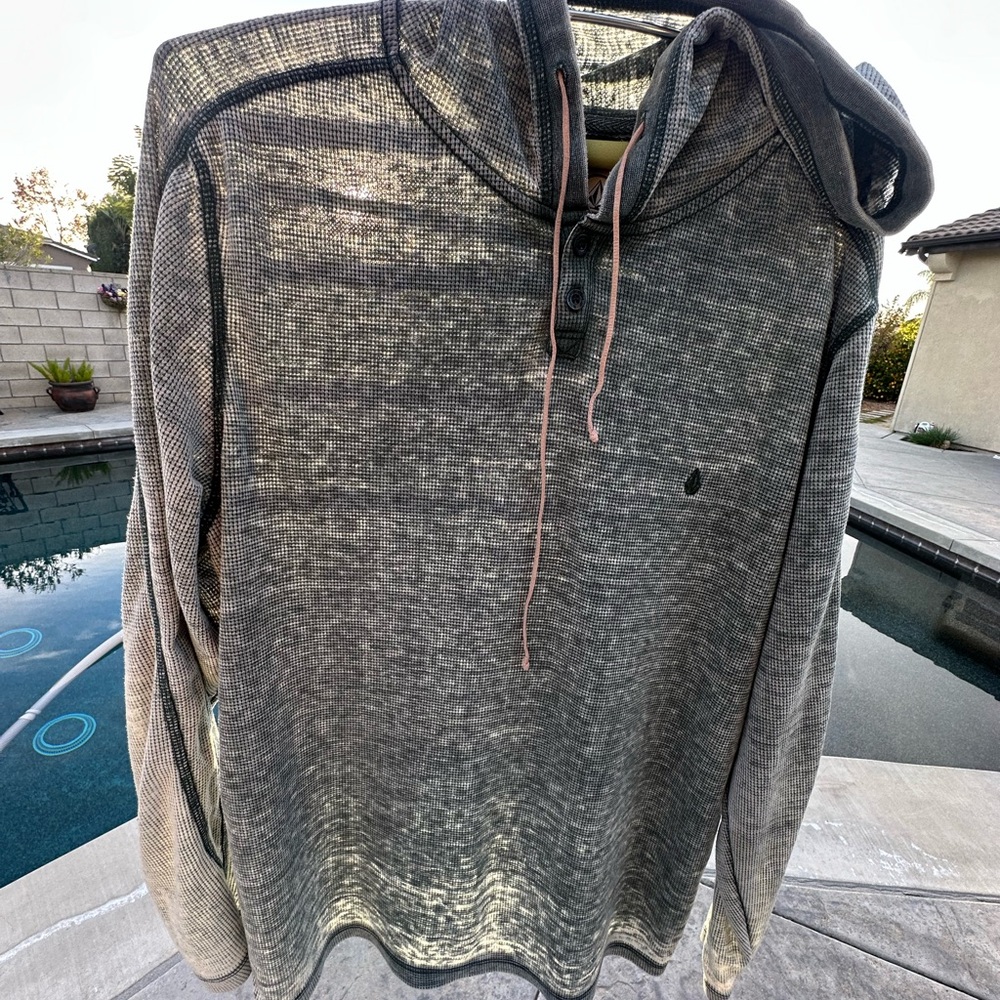 Volcom Teal Knit Hoodie